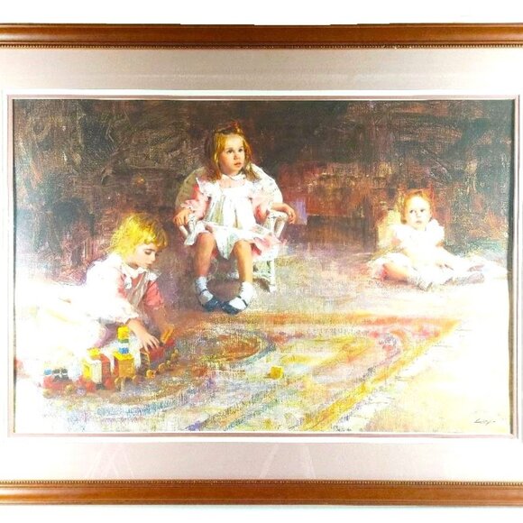 Three Sisters Limited Edition Print by Nancy Guzik 46/850 1990
